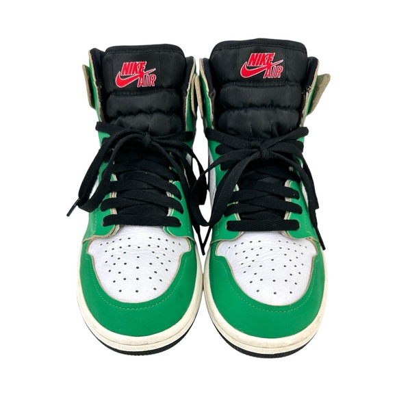 Nike Air Jordan 1 Retro High Lucky Green White Black Hi Top Sneakers sz 8 Womens - Picture 2 of 11